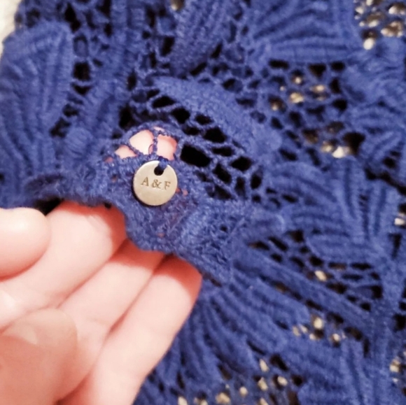 Abercombie Cropped Knit Lace Tank XS fits to M - Picture 3 of 4